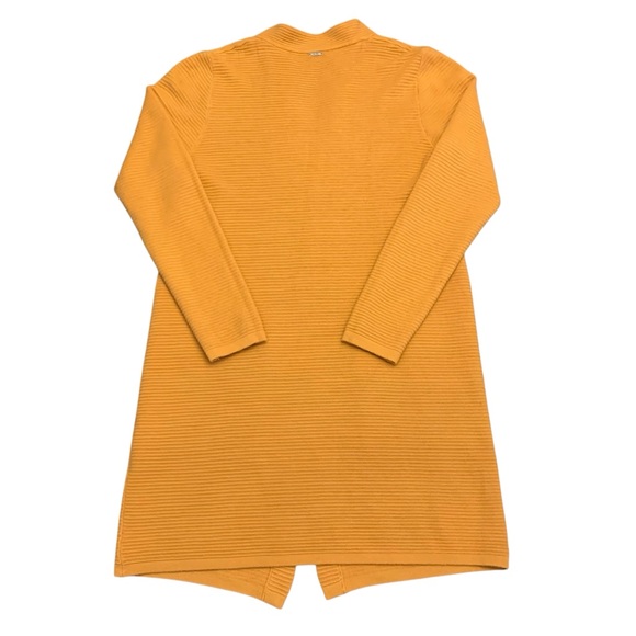 Sioni Golden Mustard Long Sleeve Knit Cardigan Sweater Size Small - Picture 13 of 13